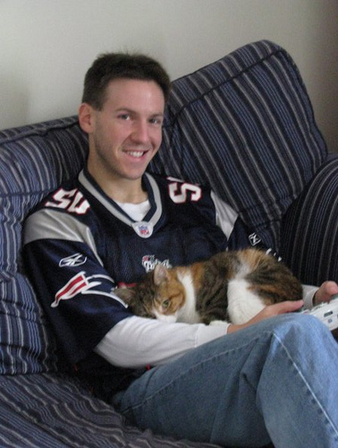 Me gaming with my kitty