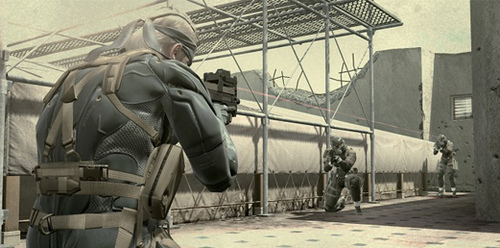 Snake Versus Haven Troopers In MGS4
