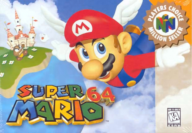 Super Mario 64 box art