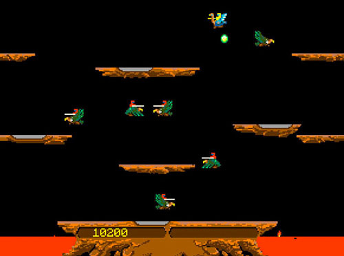 Nevermind the ostriches, it's Joust. They're jousting.