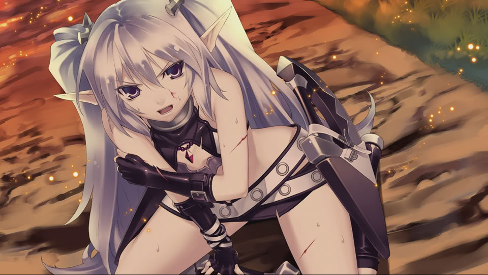 Fyuria wounded in Record of Agarest War