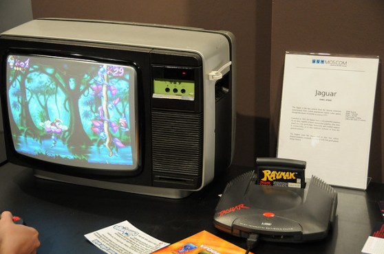 Atari Jaguar with TV screen