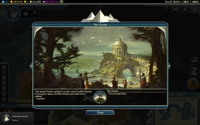 Civilization 5 screenshot - The Oracle built