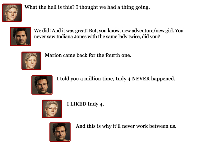Extra Hearts: Nathan Drake -- Elena comments