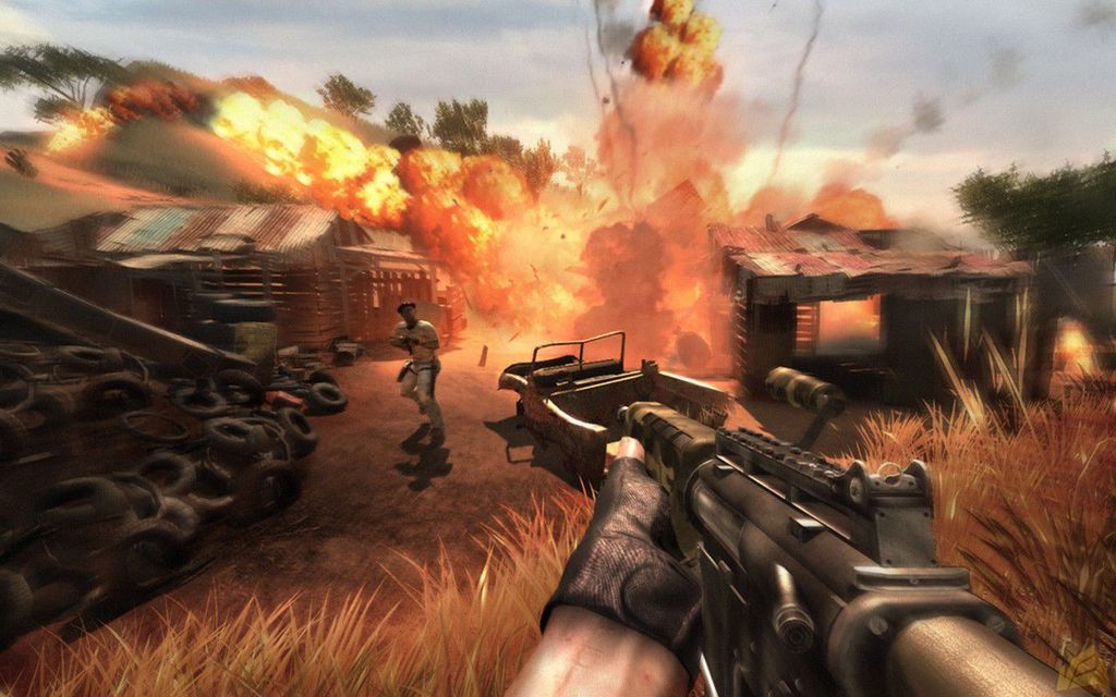 Even the city-folk are mostly armed in Far Cry 2.
