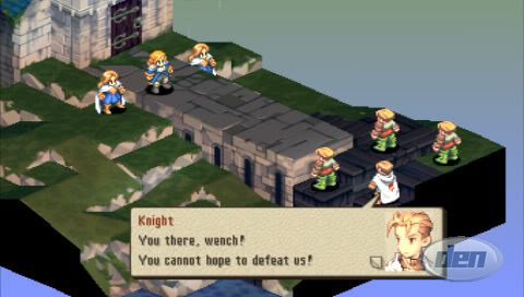 Footage from the first stage of Final Fantasy Tactics: The War of the Lions