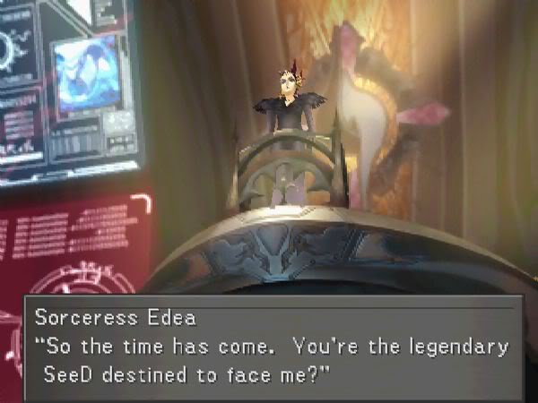 Squall and the gang face Edea for the second time