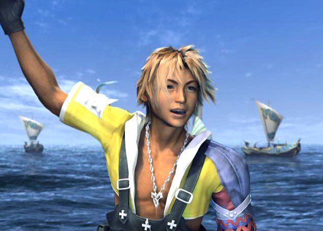 Tidus from Final Fantasy X.