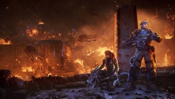 Gears of War: Judgment burning city