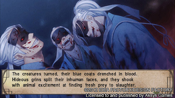 A scene from the Intro of Hakuoki