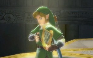 Link playing the Harp in Skyward Sword