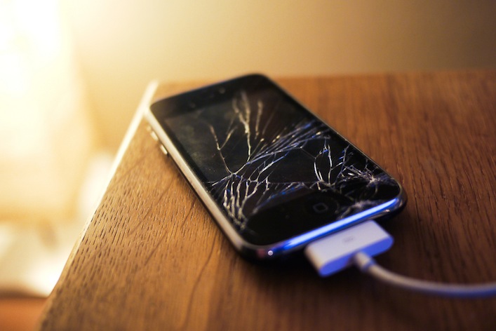 iphone cracked