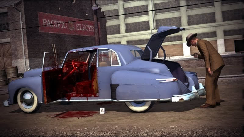 LA Noire bloody car