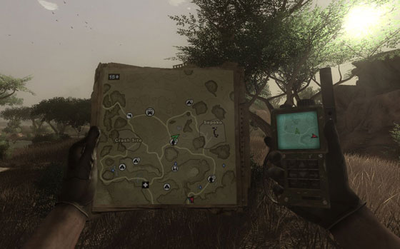 Far Cry 2's map UI