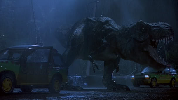 jurassic park trex attack