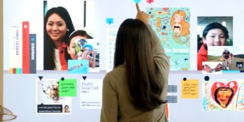 Microsoft shows a new futuristic vision with huge touchscreens & Siri-like voice interactions (video)