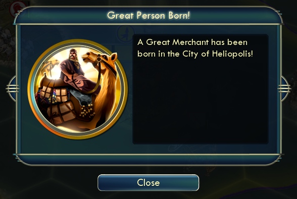 Civilization 5 screenshot - Great Merchant born