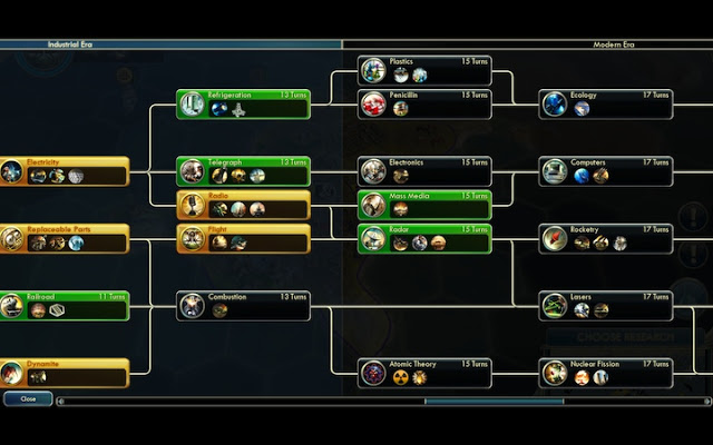 Civilization 5 screenshot - tech tree