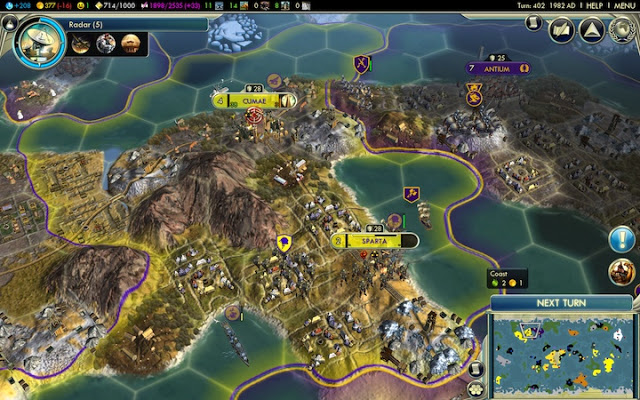 Civilization 5 screenshot - tearing  through the Romans