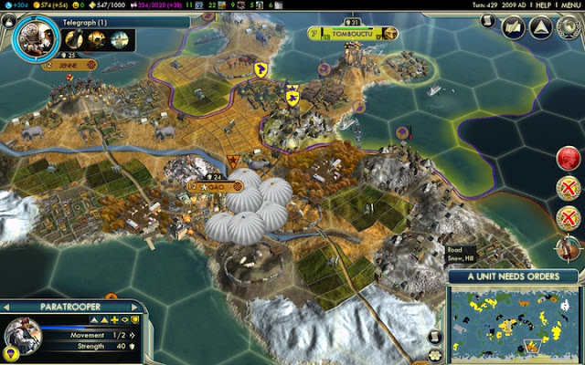 Civilization 5 screenshot - Paratrooper