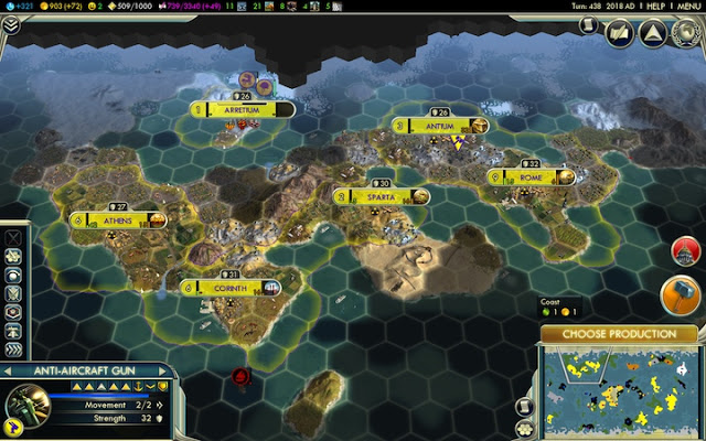 Civilization 5 screenshot - remnants of Rome