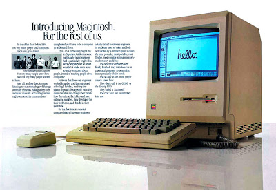 Advertisement for the first Macintosh computer