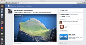New Facebook news feed