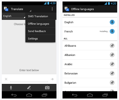 Google Translate for Android