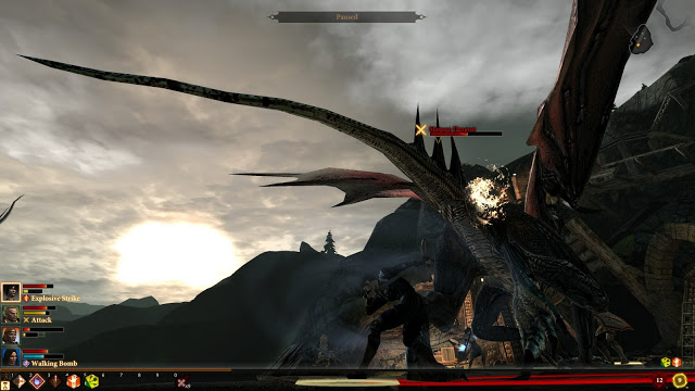 Fighting a Dragon in Dragon Age 2