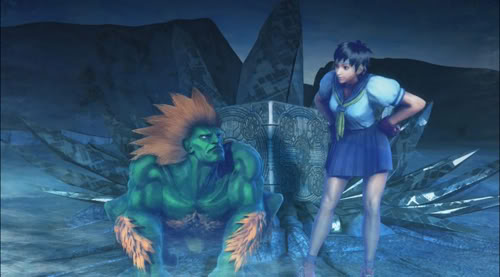 Sakura and Blanka 