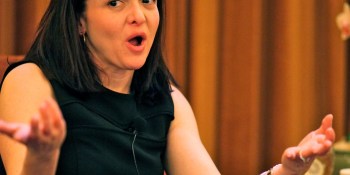 Sheryl Sandberg: Facebook ad revenue is doubling all over the place