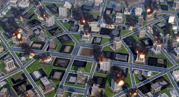 SimCity fire