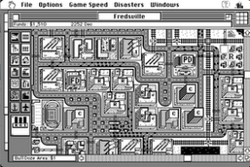 Screenshot from original Mac version of SimCity