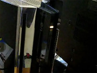 An example of the PS3's Yellow Light of Death.