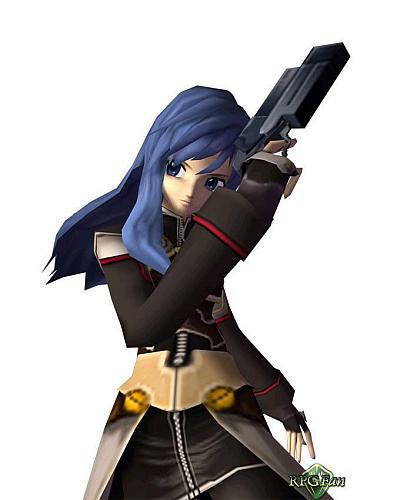 Maria proves that guns are always better than swords.
