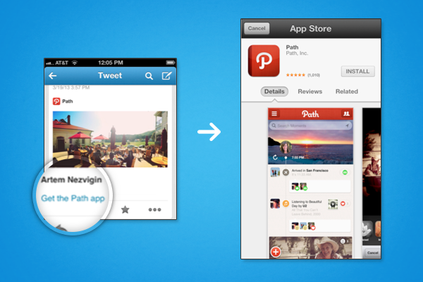 Twitter app integration