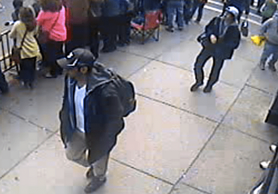 Photo of two suspects in the Boston Marathon bombing case, released by the FBI