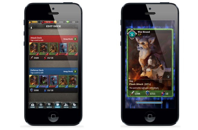 War of the Fallen Zynga mobile card game