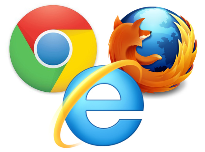 ie chrome firefox