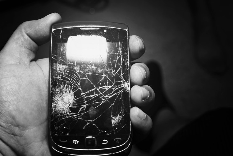broken BlackBerry