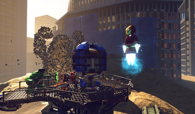 Lego Marvel Super Heroes: Sandman battle 1