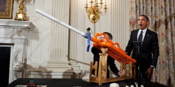 Watch now: Robots and algae fuel at the White House science fair