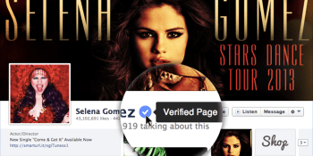 Facebook launches verified pages and profiles for celebs and brands