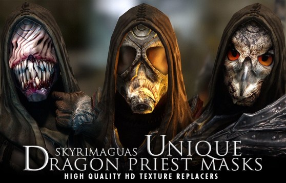 Skyrim: Unique Dragon Priest Masks