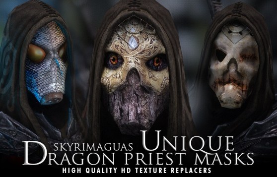 Skyrim: Unique Dragon Priest Masks