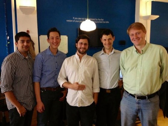 Brittingham (in the blue) with his colleagues at LocalResponse