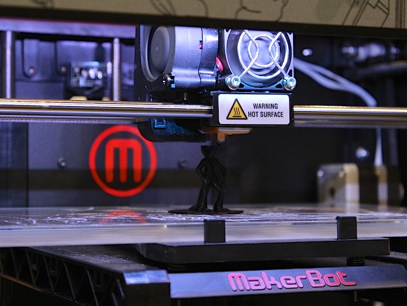 Makerbot Industries has done more than any other company to kick off the home 3D printing market. Its printers are looking more polished and professional than ever: Instead of the plywood look of the early models, this fourth-generation Makerbot has a black powder-coated steel chassis and decorative purple lighting on the inside that give it a futuristic look. The new MakerBot Replicator 2 can print objects in PLA plastic up to 11.2x6x6.1 inches with a resolution of 0.1mm. It costs $2,199.