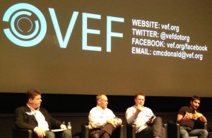 Mike Volker on a panel at VEF (second from left)