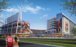 A rendering of the new 49ers stadium in Santa Clara. Via http://www.newsantaclarastadium.com/