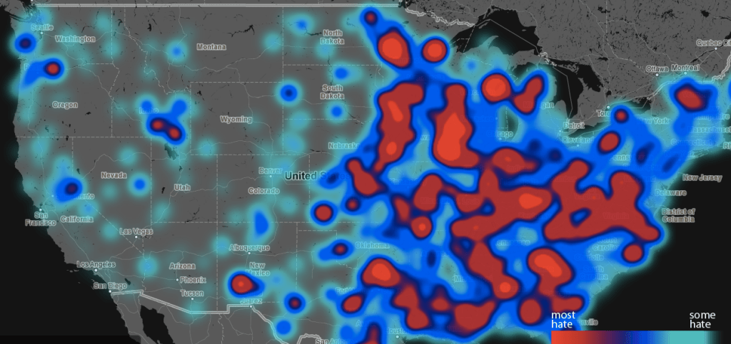 hate speech maps